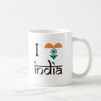 Mig "hjärta" Indien - jag älskar Indien Kaffemugg