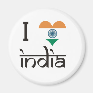 Mig "hjärta" Indien - jag älskar Indien Magnet