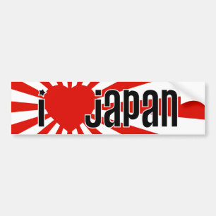 Mig hjärta Japan! Bildekal