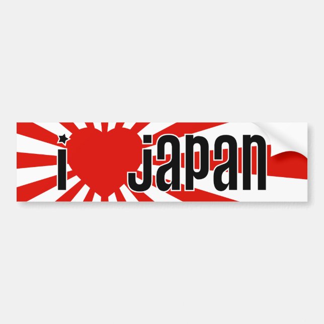 Mig hjärta Japan! Bildekal (Framsidan)