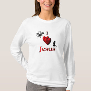 Mig hjärta Jesus - designen beklär och drar T Shirt