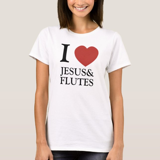 Mig hjärta Jesus & flöjter Tee (Framsida)