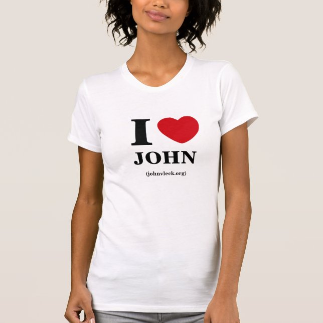 Mig hjärta John, kvinna utslagsplats T Shirt (Framsida)
