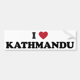 Mig hjärta kathmandu Nepal Bildekal