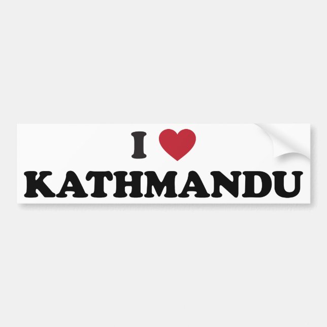 Mig hjärta kathmandu Nepal Bildekal (Framsidan)