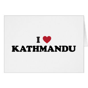 Mig hjärta kathmandu Nepal Hälsningskort