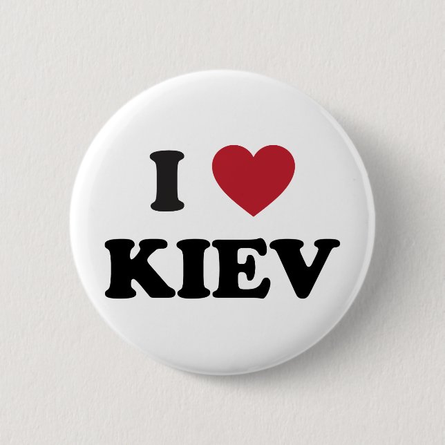 Mig hjärta Kiev Ukraina Knapp (Framsida)
