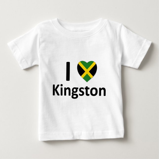 Mig hjärta Kingston (Jamaica) Tee Shirt (Framsida)
