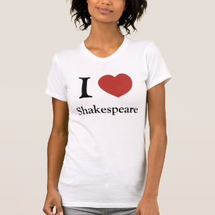 Mig hjärta kvinnliga Shakespeare Tee Shirt