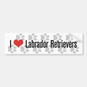 Mig (hjärta) Labrador Retrievers Bildekal