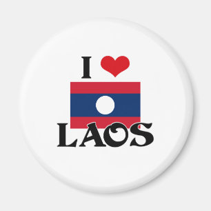 MIG HJÄRTA LAOS MAGNET