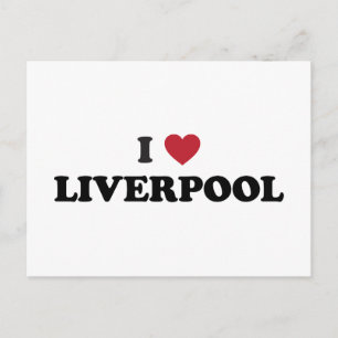 Mig hjärta Liverpool England Vykort