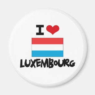 MIG HJÄRTA LUXEMBOURG MAGNET