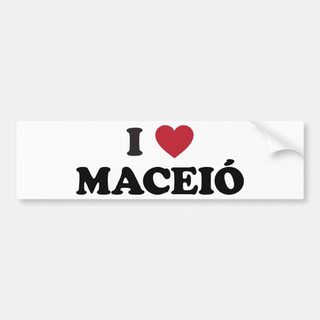Mig hjärta Maceió Brasilien Bildekal (Framsidan)