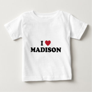 Mig hjärta Madison Wisconsin Tee Shirt