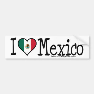 MIG HJÄRTA MEXICO BILDEKAL