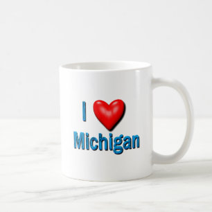 Mig hjärta Michigan Kaffemugg