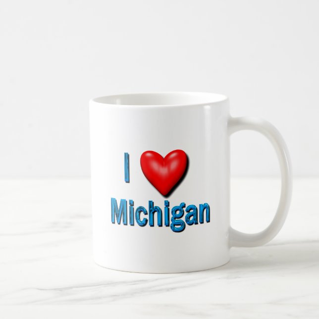 Mig hjärta Michigan Kaffemugg (Höger)