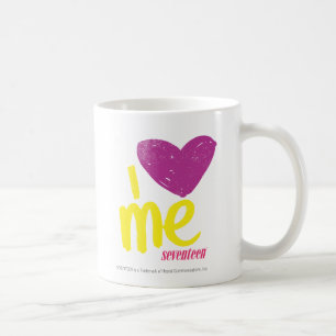 Mig hjärta mig lilor/gult kaffemugg