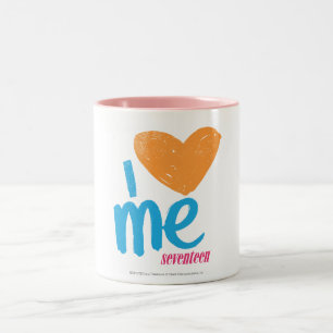 Mig hjärta mig orange/Aqua Två-Tonad Mugg