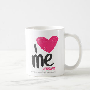Mig hjärta mig som är magentafärgad kaffemugg