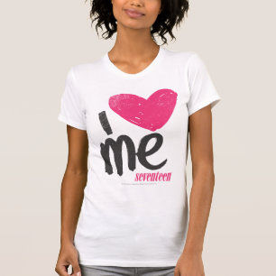 Mig hjärta mig som är magentafärgad t-shirt
