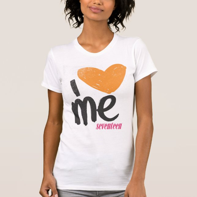 Mig hjärta mig som är orange tee (Framsida)