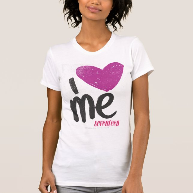 Mig hjärta mig som är purpurfärgad t-shirt (Framsida)