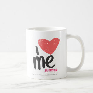 Mig hjärta mig som är rosa kaffemugg