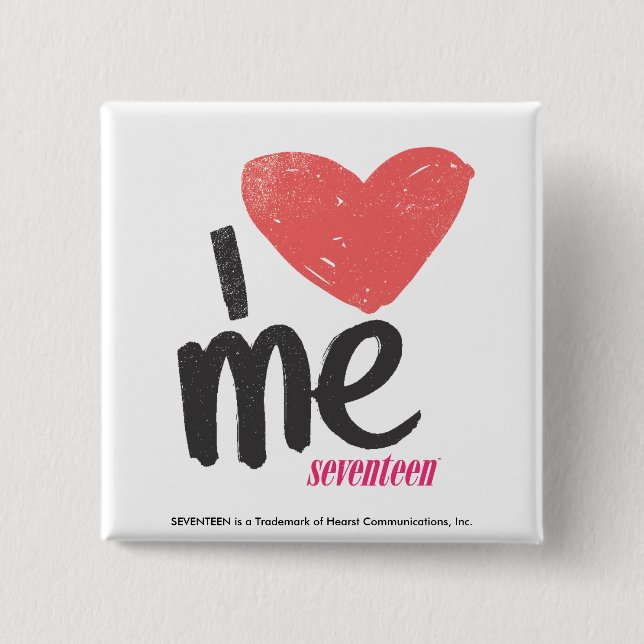Mig hjärta mig som är rosa knapp (Framsida)