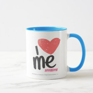 Mig hjärta mig som är rosa mugg