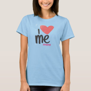 Mig hjärta mig som är rosa tee