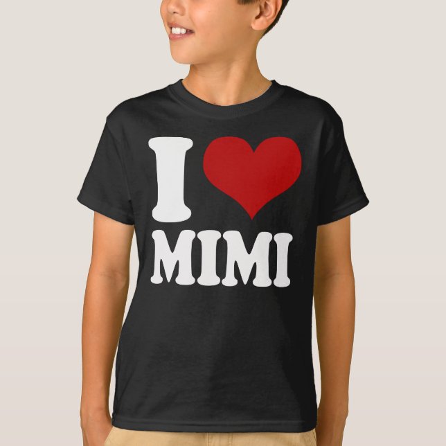 Mig hjärta Mimi T Shirt (Framsida)