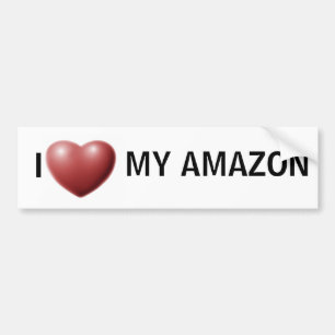 Mig hjärta min amazon bildekal