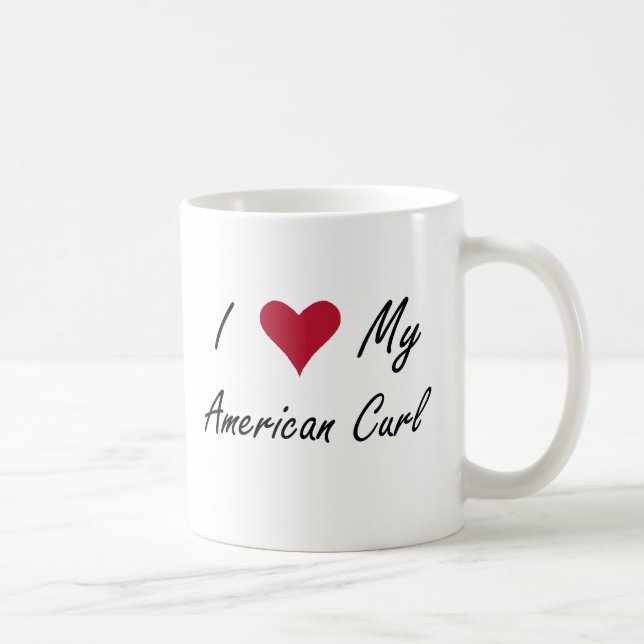Mig hjärta min amerikankrullning kaffemugg (Höger)