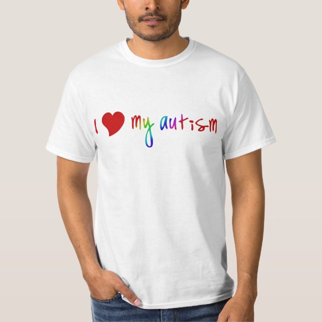 Mig hjärta min Autismskjortor Tee (Framsida)