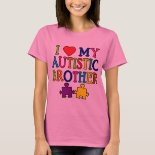 Mig hjärta min Autistic broder Tee Shirt