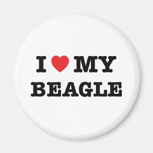 Mig hjärta min Beaglemagnet Magnet