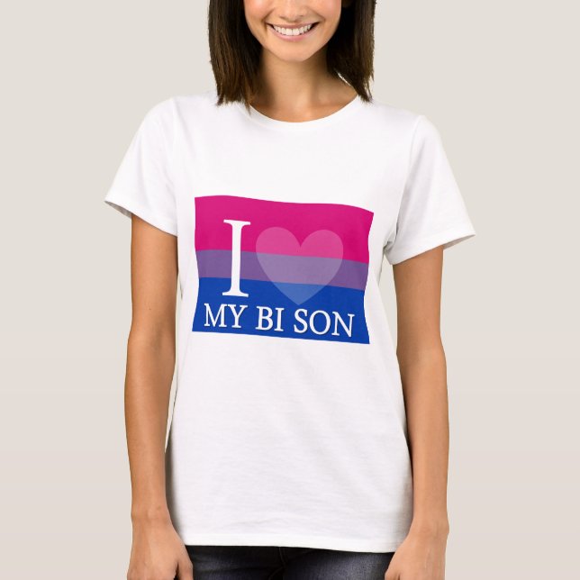 Mig hjärta min BiSon T Shirt (Framsida)