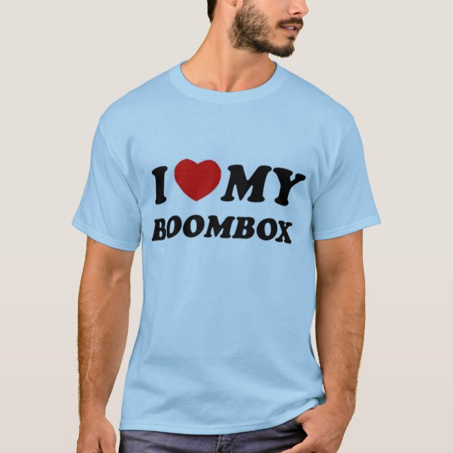 Mig hjärta min boombox tee (Framsida)