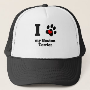Mig hjärta min Boston Terrier Keps