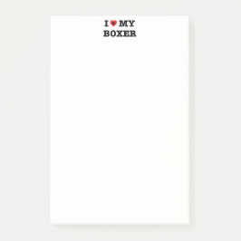 Mig hjärta min boxare post-it block