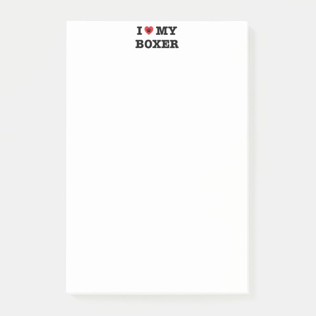 Mig hjärta min boxare post-it block (Framsida)