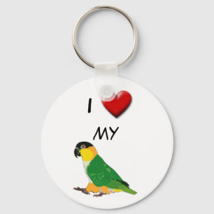 Mig hjärta min caique nyckelring