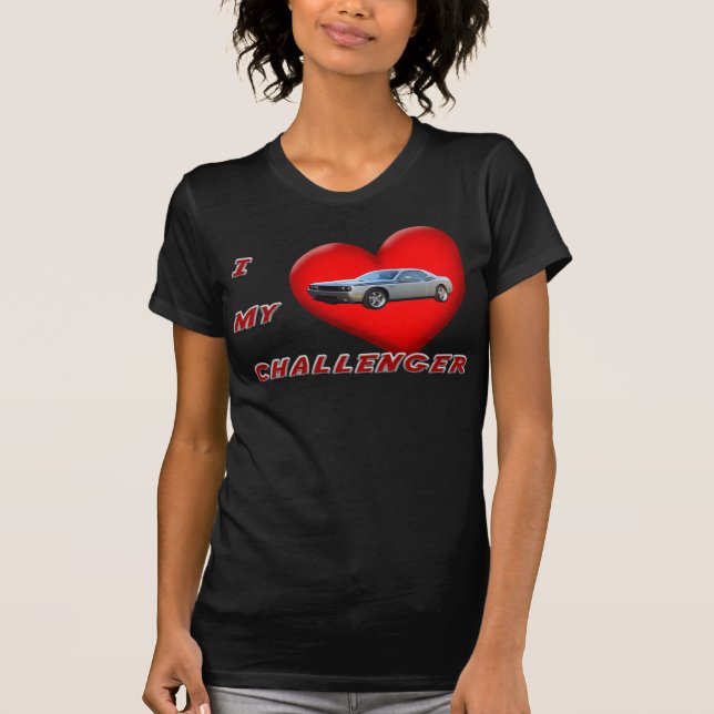 Mig hjärta min Challenger. T-shirt (Framsida)