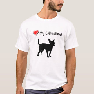 Mig hjärta min chihuahua t shirt