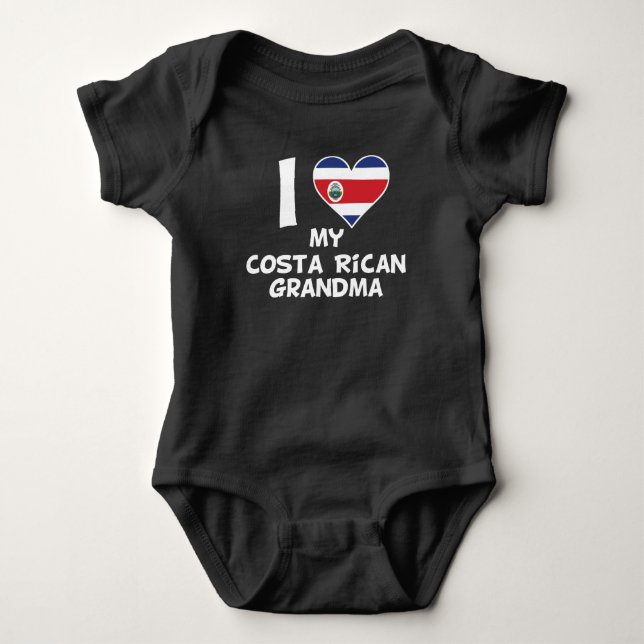 Mig hjärta min costarikanska mormor tee (Framsida)