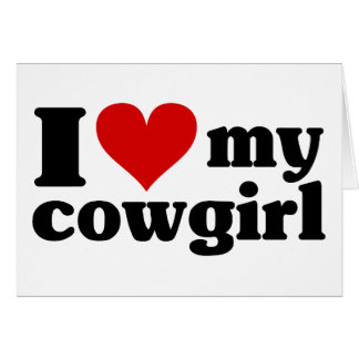 Mig hjärta min Cowgirl Hälsningskort