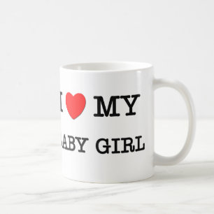 Mig hjärta min FLICKA Kaffemugg