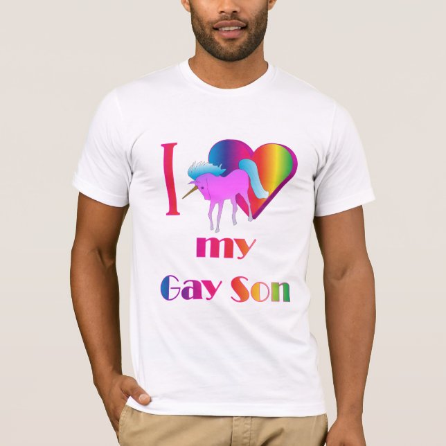 Mig hjärta min glada Son T-shirt (Framsida)